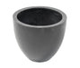 Vaso Portafiori Loto Nero H.40 X Ø.50 Cm Fiberstone