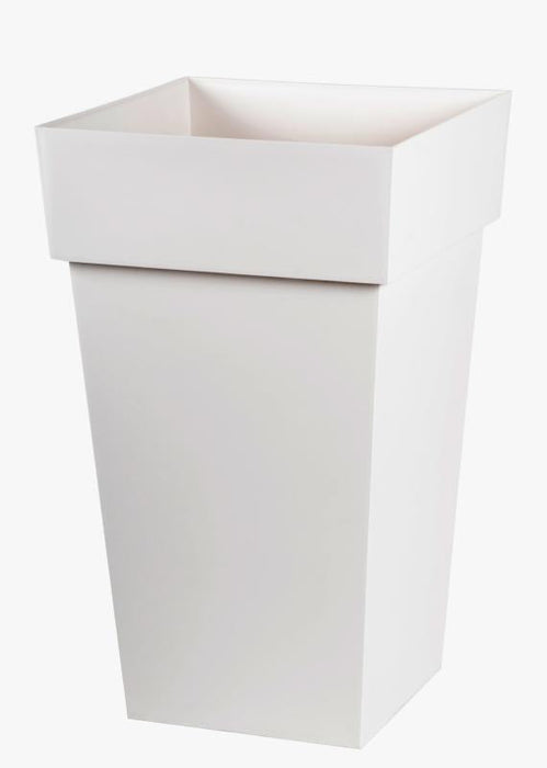 Vaso Quadrato Bianco Per Fiori Da Interno Ed Esterno