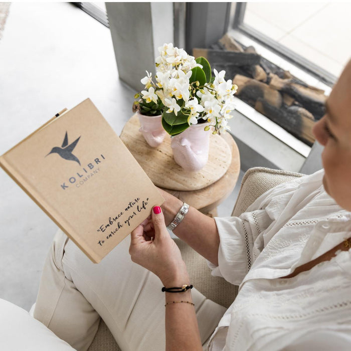 Vaso In Ceramica Con Pesce - Rosa