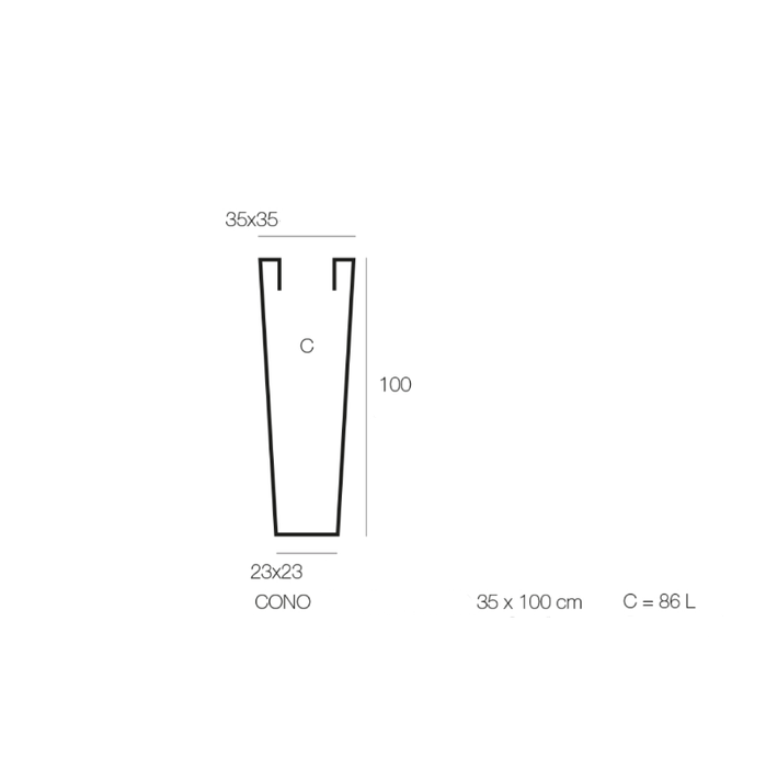Pentola Cuadrado Alto