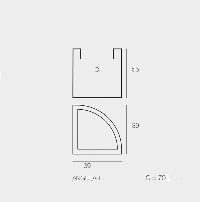 Vaso Ad Angolo Esterno Angolare