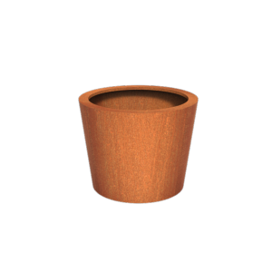 Cado Vaso Da Fiori Arrugginito Corten Da Giardino 60Cm