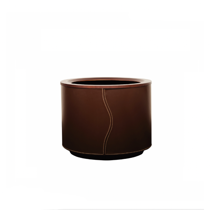 Vaso Da Fiori In Pelle