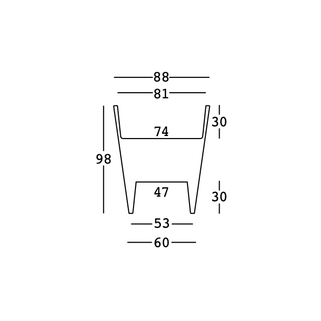 Vaso Da Fiori Doppio Rovescio
