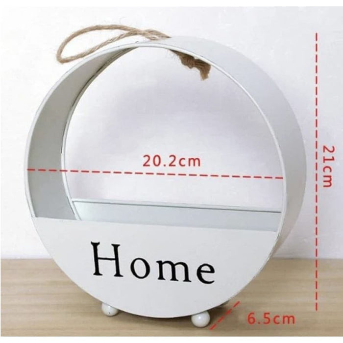 Casa In Vaso Di Fiori In Ferro