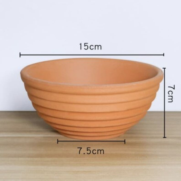 Ciotola Rotonda In Terracotta Per Vaso Da Fiori Da Esterno