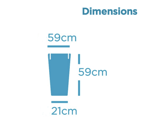 Vaso Da Fiori Da Esterno Ficus 60 Cm