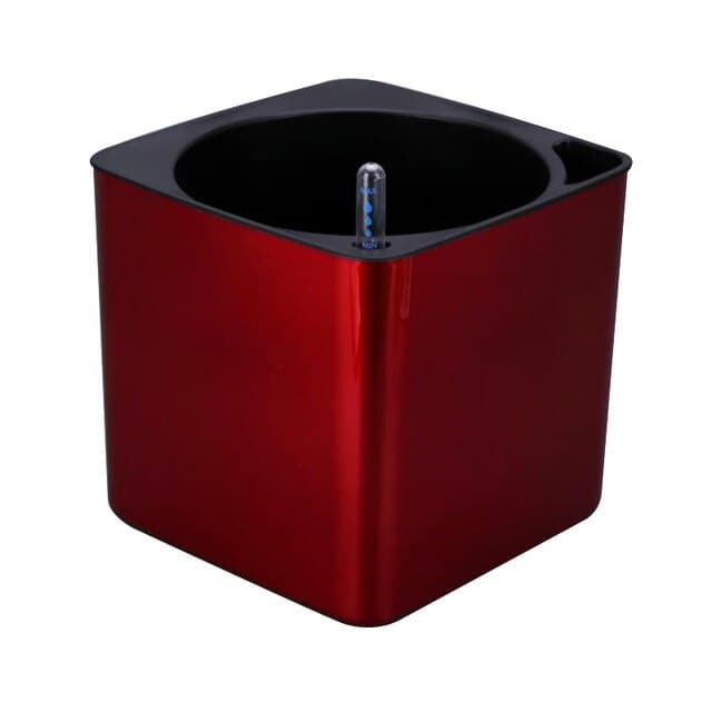 Vaso Da Fiori Da Esterno Vaso In Plastica Con Irrigazione Automatica Quadrato Rosso