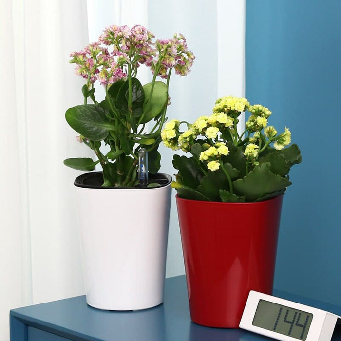 Vaso Da Fiori Per Esterni Vaso In Plastica Rossa Irrigazione Automatica