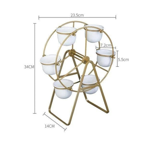 Vaso Da Fiori Scandinavo Con Ruota Panoramica
