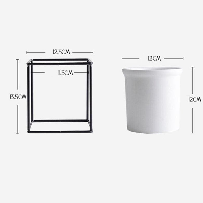 Vaso Da Fiori Da Parete A Forma Di Cubo Da Appendere Al Muro