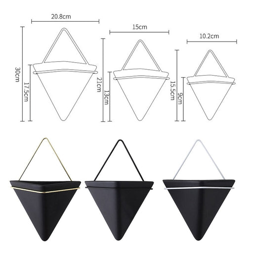 Vaso Da Fiori Decorativo Da Parete Geometrico