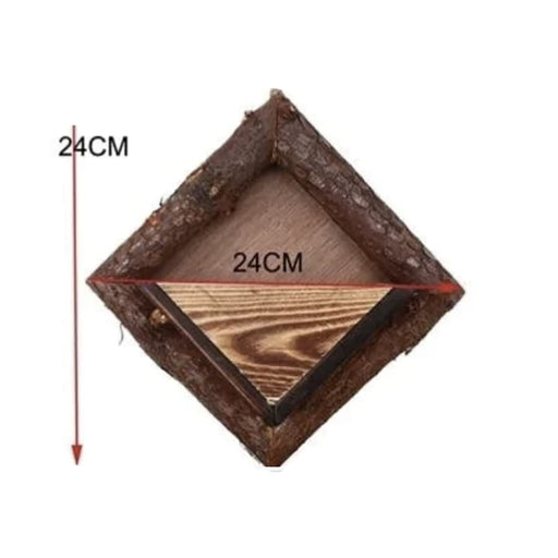 Fioriera In Legno Con Vaso Da Fiori Da Parete