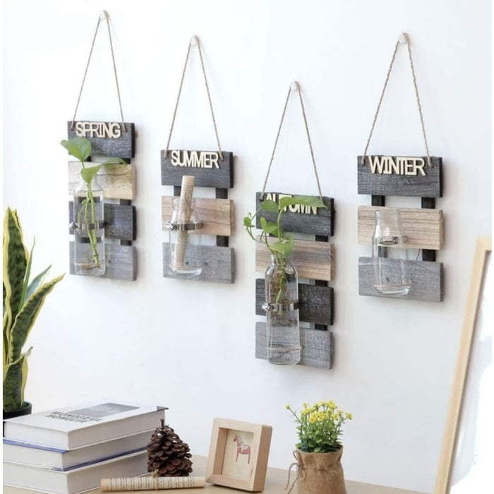 Vaso Da Fiori Da Parete Fioriera In Legno 4 Stagioni