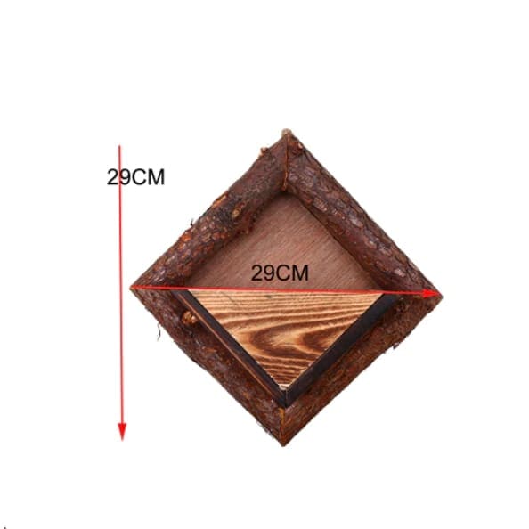 Fioriera In Legno Con Vaso Da Fiori Da Parete