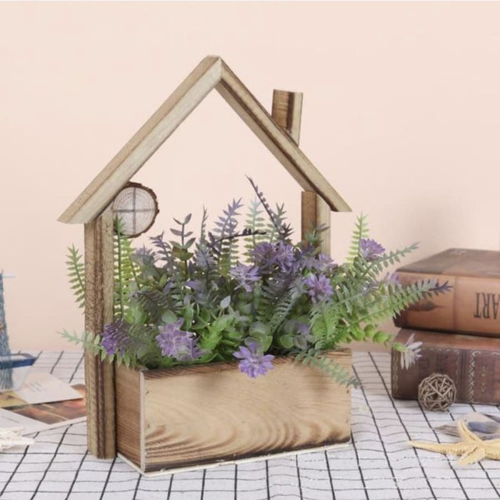 Vaso Da Fiori Da Parete In Legno