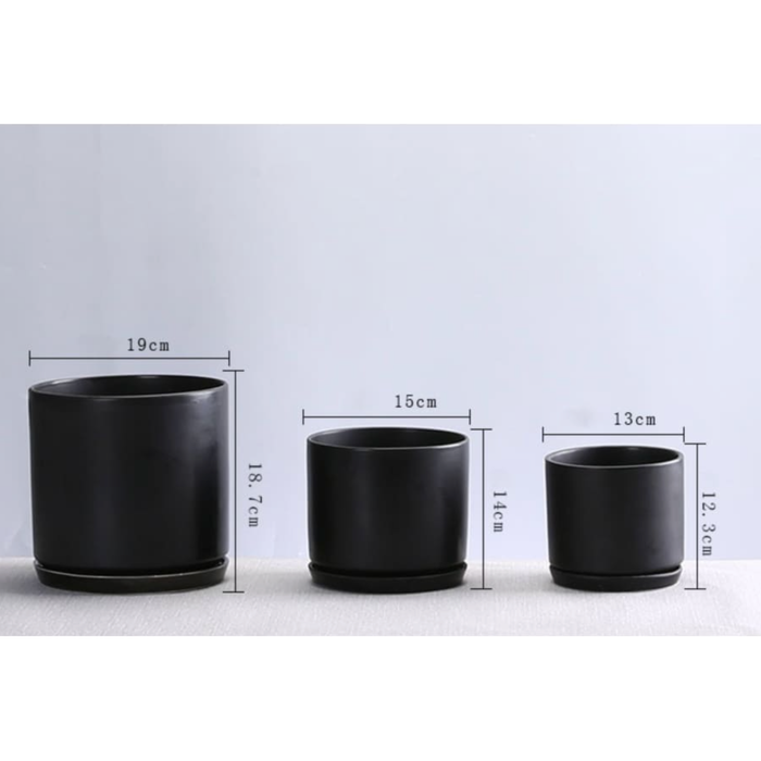 Vaso Da Fiori Su Supporto Vaso Per Piante Nero Opaco