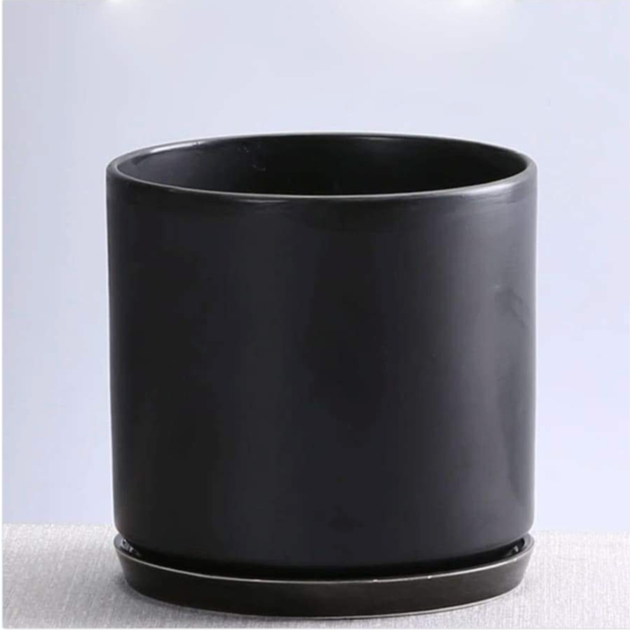 Vaso Da Fiori Su Supporto Vaso Per Piante Nero Opaco