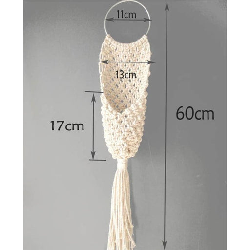 Coprivaso In Macramè Per Vaso Da Fiori Sospeso