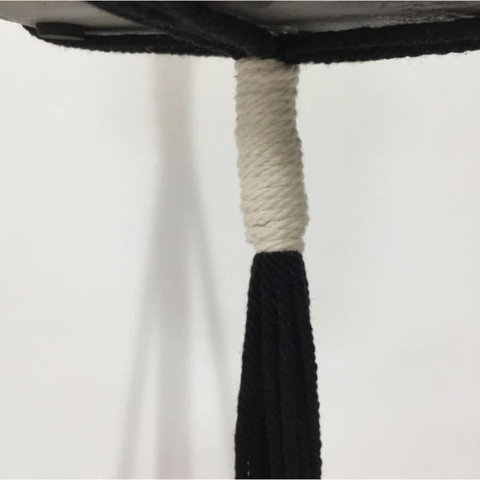 Appendiabiti Macramè Per Vaso Da Fiori Sospeso Nero