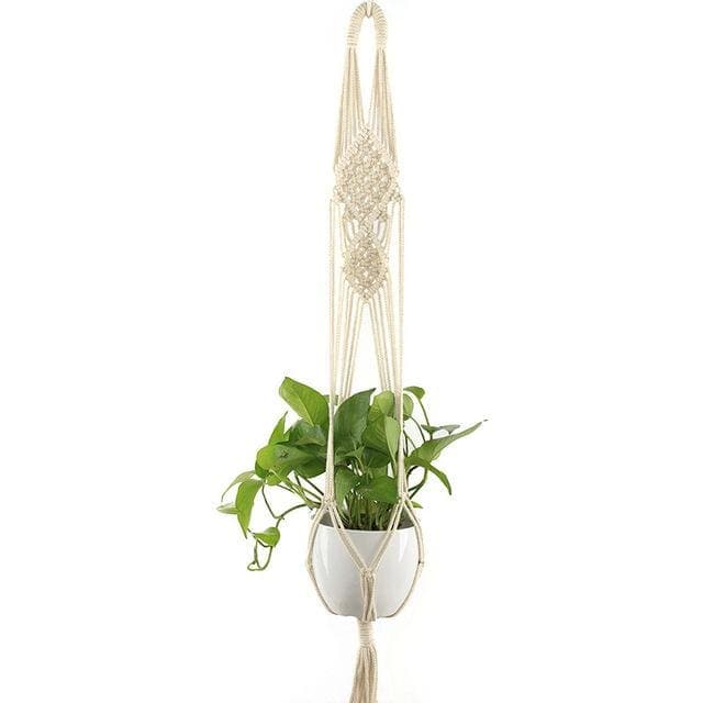 Appendiabiti Originale In Macramè Per Vaso Da Fiori Sospeso