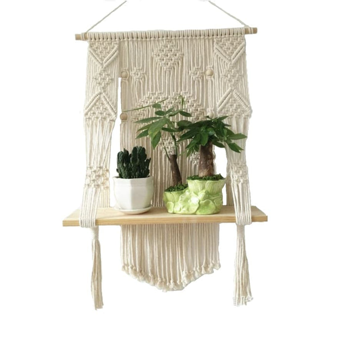 Fioriera Sospesa Da Parete Con Vaso Di Fiori