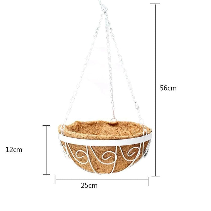 Vaso Da Fiori Sospeso In Fibra Di Cocco
