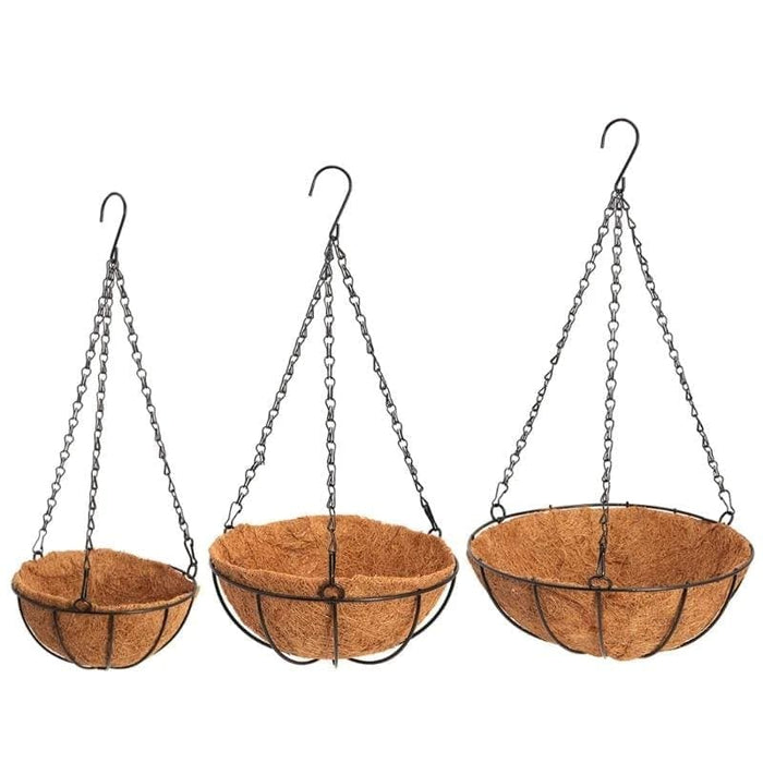 Vaso Da Fiori Sospeso In Fibra Di Cocco