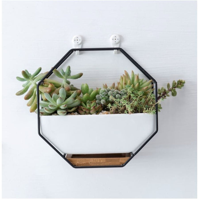 Vaso Da Fiori Da Parete Ottagonale