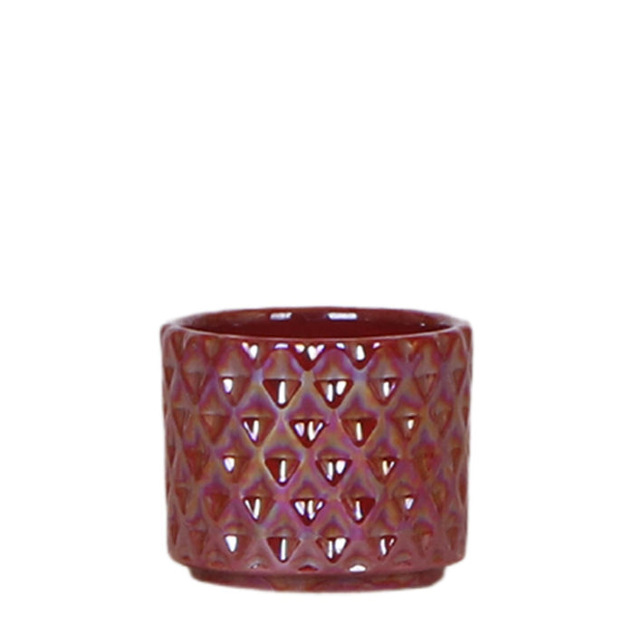 Vaso Diamante Perla Rosso