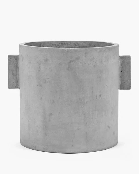 Vaso In Cemento Per Piante Da Interno H30Cm Ø30Cm