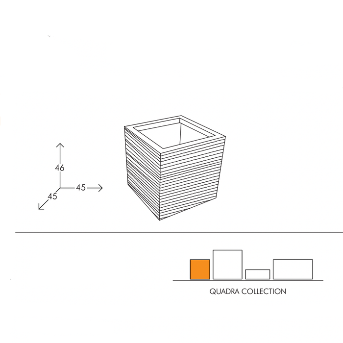 Vaso Da Esterno Quadra Cubic