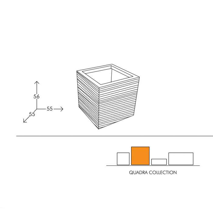 Vaso Da Esterno Quadra Cubic