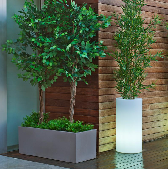 Vaso Da Esterno Luminoso Palma