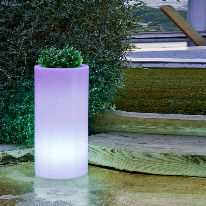 Vaso Da Esterno Luminoso Palma