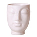 Vaso In Ceramica Bianca Face-2-Face