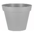 Vaso Da Fiori Tondo Tuscany 100 Cm Grigio Cemento Eda Plastiq