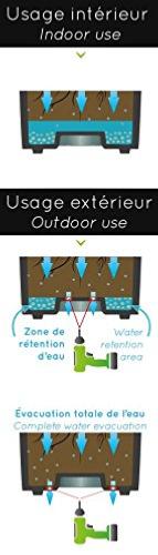 Vaso Da Fiori Quadrato Rosso Toscano Da 65 Cm Per Interni Ed Esterni