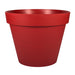 Vaso Da Fiori Tondo Tuscany Rosso 60 Cm In Plastica Eda