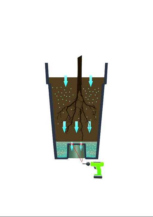 Vaso Da Fiori Rotondo Tortora 80 Cm In Plastica Eda