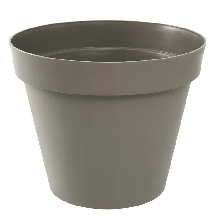 Vaso Da Fiori Rotondo Tortora 80 Cm In Plastica Eda