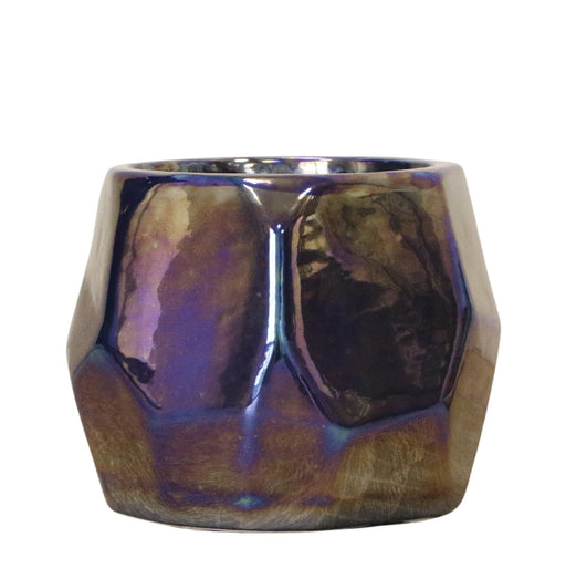 Vaso Di Perle Blu Luminoso