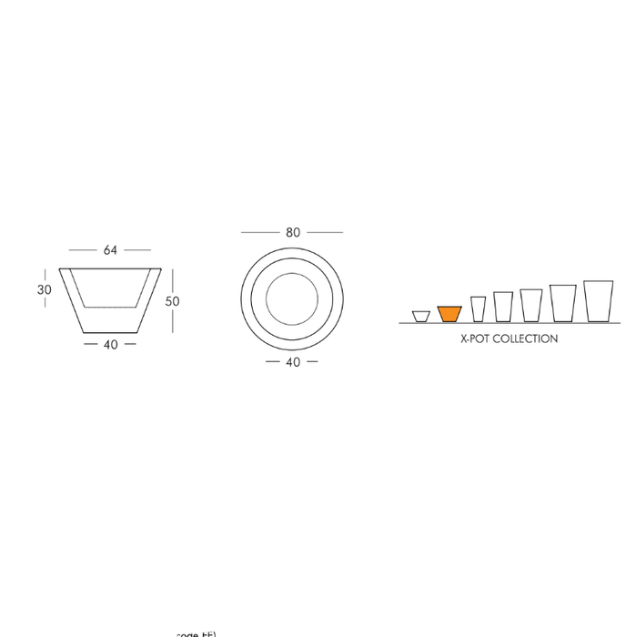 Vaso Tondo E Basso X-Pot Basso
