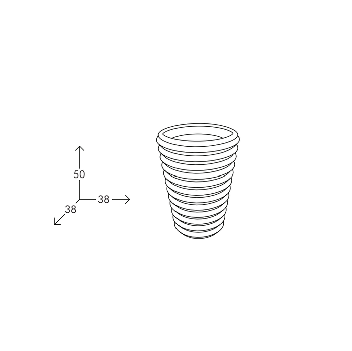 Vaso Striato Rotondo S-Pot