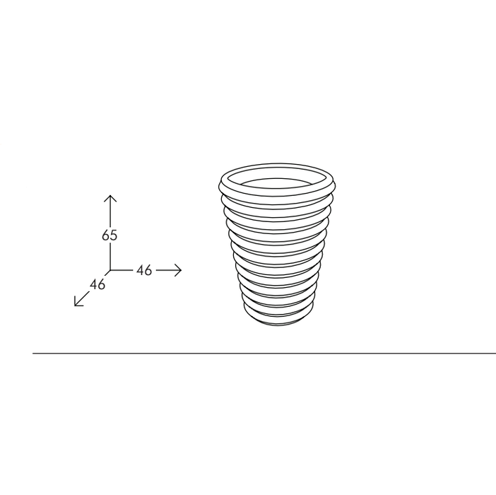 Vaso Striato Rotondo S-Pot