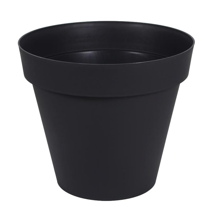 Vaso Tondo Toscano Antracite 80 Cm Per Fiori