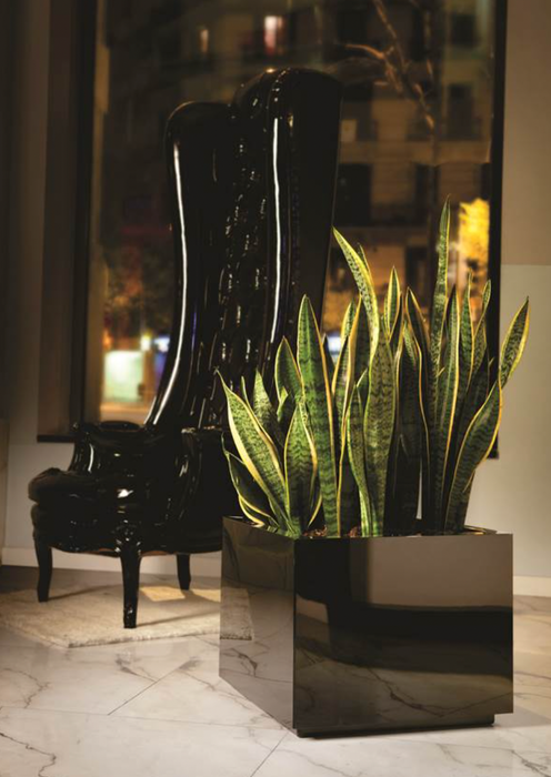 Vaso Quadrato Steel Plus