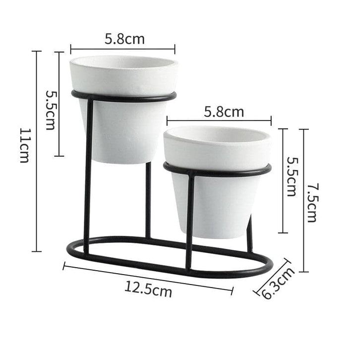 Vaso Con Piedistallo In Metallo Dio