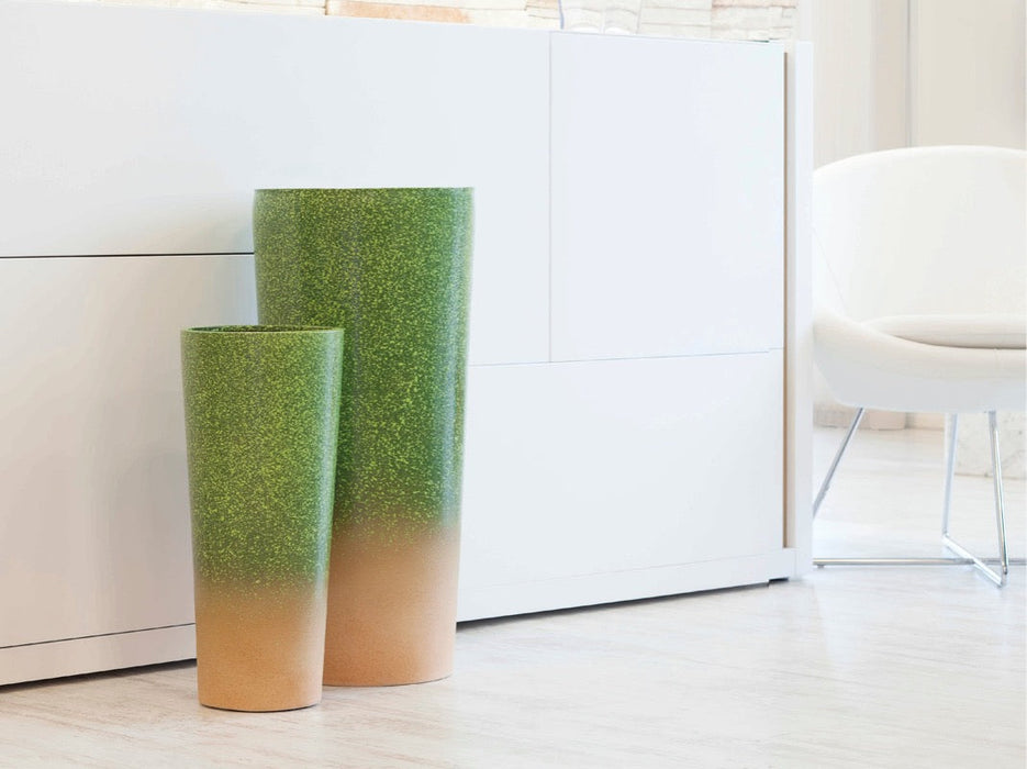 Vaso Alto In Terracotta Homer