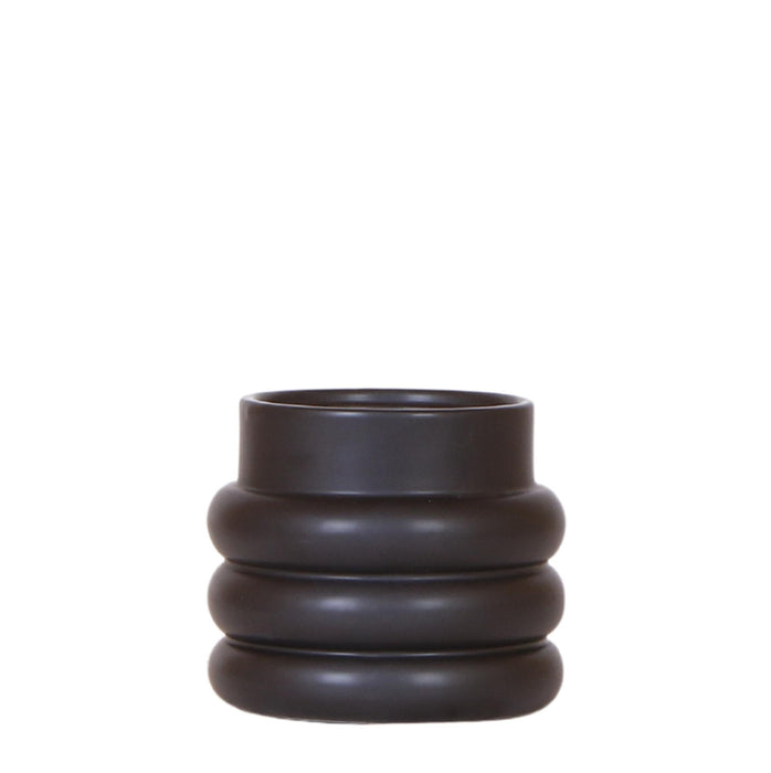 Vaso Decorativo A Bolle Nere